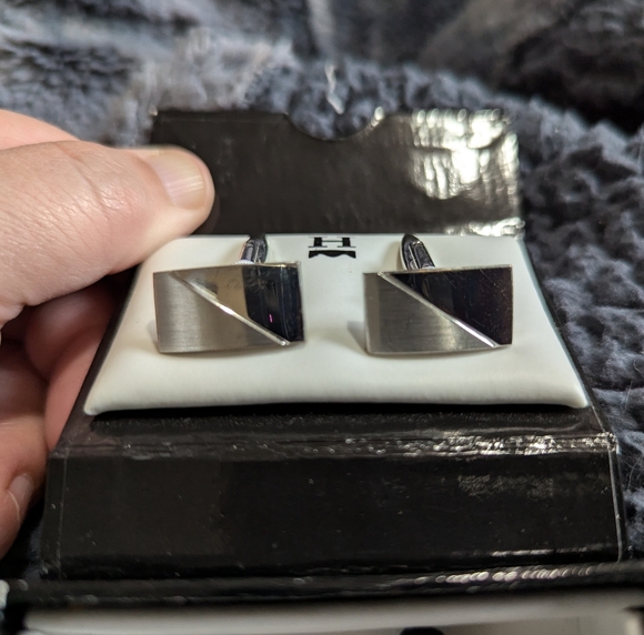 Haggar French Cuff Cufflinks and collar points - Picture 10 of 10